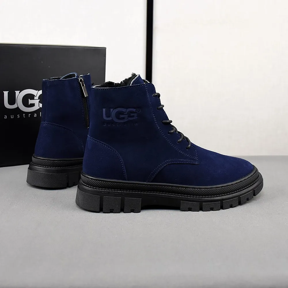 PP520👟👟👟【ugg】The upper is made of waterproof nubuck, real wool lining, and non-slip rubber sole. Warm and comfortable, a must-have in winter! Men's size 38-44 (custom-made size 45 is non-refundable).